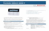 Teclado AMAX 4000 T - resource.boschsecurity.comresource.boschsecurity.com/documents/AMAX_Keypad_4000_T_Data_sheet... · Sistemas de alarma de intrusión | Teclado AMAX 4000 T Teclado