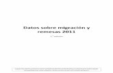 Datos sobre migración y remesas 2011siteresources.worldbank.org/INTPROSPECTS/Resources/334934... · Los datos sobre migración y remesas 2011 ... reducidos que los registrados durante
