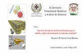 5o Seminario Pensamiento Sistémico y Análisis de Sistemas · Ciudad de México, Lunes 11 Mayo 2015 1 Tema: "Uso de la Simulación de Eventos Discretos para el análisis y mejora