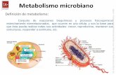 Metabolismo microbiano - microbioblogueando.files.wordpress.com · Metabolismo microbiano Catabolismo Vs Anabolismo: Catabolismo: reacciones exotérmicas, liberan energía, el sustrato