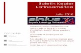 Boletín Kepler Latinoamérica · Boletín Kepler Latinoamérica Julio 2018 Estamos muy contentos de anunciar el NUEVO y MUY ... lista actual de cartas desde la esquina inferior derecha