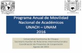 Programa de Cooperación Académica UNAM – Unachsari.unach.mx/images/proyectos_de_coperacion/programa.pdf · 2017-10-03 · Veterinaria y Zootecnia Taller de Diseño de Paisaje