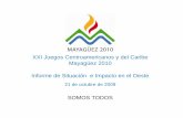 XXI Juegos Centroamericanos y del Caribe Mayagüez 2010 ...academic.uprm.edu/prt2/Presentations/Cumbre_2009/Presentacion... · Directores quien a su vez delega los trabajos diarios