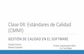 Clase 04: Estándares de Calidad (CMMI) - cs.uns.edu.arvirginia.cuomo/calidad-2016/downloads/... · Capability Maturity Model for Software (SW-CMM) v2.0 draft C Systems Engineering