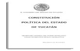 CONSTITUCIÓN POLÍTICA DEL ESTADO DE YUCATÁN · CAPÍTULO I.- Del Poder Legislativo del Estado 18-19 ... género e identidad de género, ... CONSTITUCIÓN POLÍTICA DEL ESTADO DE