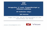 Angular 7 con TypeScript y Observables - vitaedigital.com · Flujo de datos entre componentes Angular - Comunicación entre componentes de una página ... web y en la potencialidad