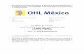 OHL MÉXICO, S.A.B. DE C.V. Avenida Paseo de la Reforma 222 ... · 1 Reporte Anual que se presenta de acuerdo con las disposiciones de carácter general aplicables a las emisoras