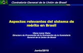 Aspectos relevantes del sistema de mérito en Brasil - oas.org · Ley 8112/90, art. 5º – requisitos básicos de ingreso en el servicio público Decreto 6944/09, art. 19 - informaciones