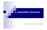 EL PRESSUPOST MUNICIPAL - consensus.cat Municipal.pdf · Assignació decrèdit per atendreuna despesa no prevista inicialment en el pressupost i l’execució dela qual no pot demorar-se