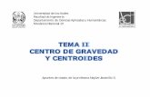 TEMA II CENTRO DE GRAVEDAD Y CENTROIDES · • Teorema de Pappus-Guldinus . • Estudiar el concepto de gravedad, centro de masa y centroides. • Determinar la ubicación del ...