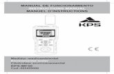 MANUAL DE FUNCIONAMIENTO INSTRUCTIONS MANUAL …kps-euman.com/wp-content/uploads/2017/08/Manual-KPS-MF50.pdf · - Este botón se utiliza para transformar las unidades de medición.