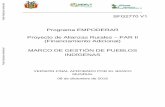 Programa EMPODERAR Proyecto de Alianzas Rurales PAR II ...documents.worldbank.org/curated/en/298271481884541384/pdf/SFG2770... · A su vez, en las regiones del Lago Titicaca y el