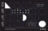madridcultura.es/lunadeoctubre - Madrid Cultura. Programación cultural del ... · 2017-10-17 · en los museos más importantes del mundo y ha sido seleccionado ... estaciones y