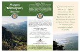 Mount Tamalpais E - California State Parks · Camping — Los terrenos de camping de Bootjack y Pantoll, que colindan con Panoramic Highway, tienen cada uno 15 sitios disponibles