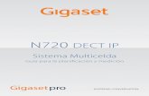 N720 DECT IP - gigaset.com · No instale la estación base ni el soporte de carga en el cuarto de baño o en duchas. La estación base no está ... paredes o puertas metálicas pue-