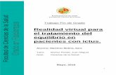 Realidad virtual para el tratamiento del equilibrio en pacientes …tauja.ujaen.es/bitstream/10953.1/3137/1/TFG_MARTÍNEZ... · 2018-03-20 · ... un accidente cerebrovascular puede