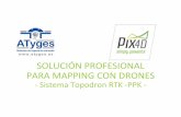 SOLUCIÓN PROFESIONAL PARA MAPPING CON DRONES HIDRONE Pix4D-ATyges... · fundado en 2011 en lausanne, suiza basado en +10 aÑos de investigaciÓn +60 empleados sobre pix4d y atyges