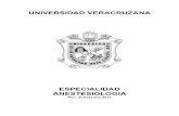 2012 Anestesiología Versión SEP - Universidad Veracruzana · ANESTESIOLOGIA Plan de Estudios 2012 !!!! 2!!!!! Datos Generales Institución Universidad Veracruzana Diploma Especialidad