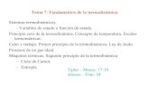 Tema 7: Fundamentos de la termodinámica - En construcciónmudarra.cpd.uva.es/goya/Intranet/pages/programas/fisica2/2013-2014/... · Tema 7: Fundamentos de la termodinámica Sistemas