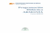 Programación Didáctica ARMONÍAconservatoriodebaza.com/wp-content/uploads/2018/12/PD-ARM-2018-19.pdf · Elementos y procedimientos de origen modal presentes en el sistema tonal.
