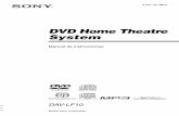 DVD Home Theatre System - docs.sony.com · amplificador de alta potencia. La unidad puede sobrecalentarse y presentar fallos de funcionamiento si se bloquean el ventilador de refrigeración