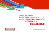 EVOLUCIÓN de los PRESUPUESTOS UNIVERSIDADES … Informe... · 1. Introducción 5 1. Introducción Para hablar sobre la evolución de los presupuestos de las universidades es necesario