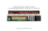 MANUAL DE USO TAXITRONIC TX30 + TD30 - Radio Taxi 033 | …radiotaxi033.com/manual-uso-tx30+td30.pdf · 2.detalle del taximetro taxitronic tx-30 2 tarifas aplicadas importe del servicio