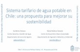 Sistema tarifario de agua potable en able Chile: una ... · Sistema tarifario de agua potable en ... Consumo residencial de agua en ... Zona de relativa escasez de agua en relación