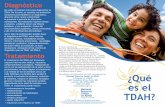 ¿Qué es el TDAH? - chadd.org · TDAH combinado • El individuo cumple con los criterios de las presentaciones de TDAH del tipo predominantemente de falta de atención y con predominantemente