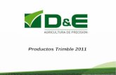 Productos Trimble 2011 - agriculturadeprecision.org · Automático/ Manual Llave de Dosis ... El corte automático de secciones minimiza super-posiciones y perdida de tiempo ... –Receptor