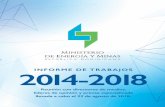 INFORME DE TRABAJOS 2014-2018 · contenido informe de trabajos 2014-2018 del ministerio de energÍa y minas de la repÚblica dominicana ..... 6 sentando las bases para