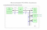 Microcontrolador PIC16F84: Arquitecturapmp/archivos/teoria14_pic_2014.pdf · Esquema simplificado del uP de un PIC: Archivo de registros: ... • Rango del “salto ... Un cambio