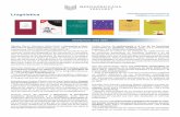Lingüística - iberoamericana-vervuert.es 2017.pdf · Este volumen se erige en una obra de referencia para la investigación en morfología léxica. Clavería, Gloria: De vacunar