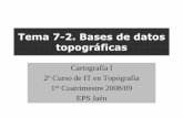 Tema 7-2. Bases de datos topográficas - coello.ujaen.escoello.ujaen.es/Asignaturas/cartografia/cartografia_ descargas... · Límites administrativosUrbanos e improductivos Cultivos