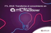 ITIL 2018: Transforme el conocimiento en práctica con Ejemplos concretos de adopción y sus beneficios: 1) Una clara definición de gestión de incidentes y problemas 2) Gestión