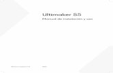 Ultimaker S5 · que cualquiera que utilice esta impresora 3D conozca y comprenda el contenido del manual para sacar el máximo partido de la Ultimaker S5. Las condiciones o los métodos