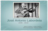 José Antonio Labordeta - avempace.comde+archivo/6876/José+Antonio... · licenció en Filosofía y Letras por la Universidad de Zaragoza, que le nombró en 2010 doctor honoris causa.