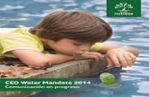 CEO Water Mandate 2014 - s3.amazonaws.com · sobre la importancia de cada uno de los temas y aspectos. Para la evaluación de la importancia que tienen para los grupos de interés,