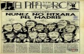 NO FITXARÁ PEL MADRIS - ddd.uab.cat · Publicado Satírica Pascicle mjm. 32/ Preu: 20 Ptes. 23 de maio del 1979 Tarradellas ja ho ha let NUNEZ NO FITXARÁ PEL MADRIS CEDOC ... vandal.lie