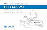 Manual de instrucciones HI 84529 - cdn.hannacolombia.com · titulable y pHmetro para análisis de productos lácteos. Apreciado Cliente Gracias por escoger un producto de Hanna Instruments.