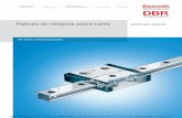 Patines de roldanas sobre railes - Distribuidor Bosch ... · Visión general del sistema Los patines de roldanas de Rexroth se han . ... max z0 (N) 300: 330: Cargas máximas admisibles