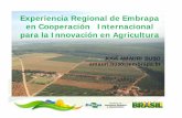 Experiencia Regional de Embrapa en Cooperación ... · implementación- PCTs elaborados en conjunto sob demanda. ... • El Salvador- 2 PCTs- Diversificación, cana. PCT Estruturante-