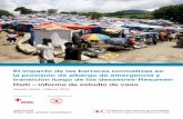 El impacto de las barreras normativas en la provisión de ... Shelter Summary Report v5.pdfEl impacto de las barreras normativas en la provisión de albergo de emergencia y transición