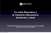 La crisis ﬁnanciera y la industria aﬁanzadora · (millones de pesos de junio de 2009) Fuente: CNSF 11,176 6,629 *A junio de 2009 Valores Préstamos Inmuebles lunes 5 de octubre