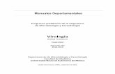 Virología Manual 2018 - microypara.facmed.unam.mxmicroypara.facmed.unam.mx/wp-content/uploads/2018/09/Virologia... · Programa académico de la asignatura de Microbiología y Parasitología