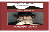 1.12 OCTUBRE 2013 - Ave Lamia · Así fui conociendo el Coro de los esclavos hebreos (va pensiero) del Nabucco , el brindis y el Coro de gitanos (zingarelle) de La Traviata, La donna
