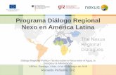 Programa Diálogo Regional Nexo en América Latinaconferencias.cepal.org/nexo/Lunes 14/Pdf/Reinaldo Peanilillo.pdf · Implementación del DRN en AL– Fase I Estudios y Asistencia