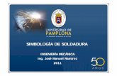 SIMBOLOGIA DE SOLDADURA - josemec.mex.tljosemec.mex.tl/images/5147/SIMBOLOGIA_DE_SOLDADURA.pdf · En el bisel del canal de soldadura, en el cual el borde de una de las laminas es