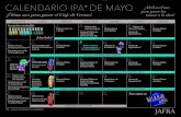CALENDARIO IPA* DE MAYO ¡Abril es el mes para poner las ...downloads.jafrausa.com/pdfs/es/2018/may/180501_May_IPA_Calendar_es.pdf · CALENDARIO IPA* DE MAYO ¡Último mes para ganar