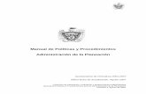 Manual de Politicas y Procedimientos Admón de la Planeación · Dirección de Planeación, Evaluación y Modernización Administrativa Manual de Políticas y Procedimientos para